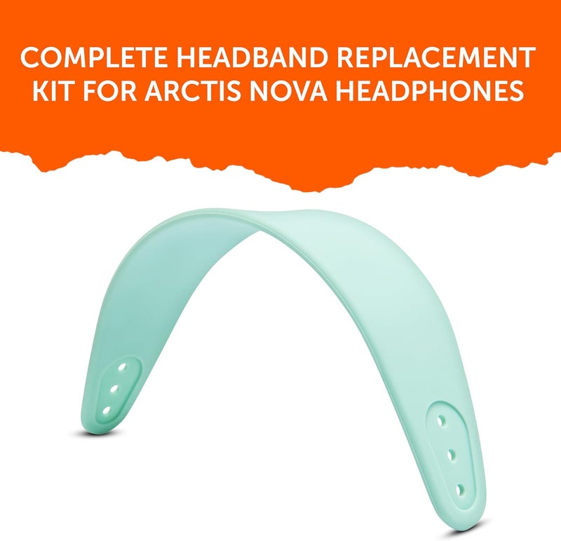 WC HeadbandZ Arctis Nova - Upgraded Silicone Headband for Arctis Nova Headsets by Wicked Cushions - Enhanced Flexibility, Comfort, and Style with Matching Earpad Designs | Mint - Image 5